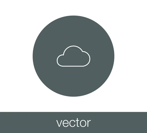 Icona del server Cloud . — Vettoriale Stock