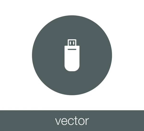 Icono del conector USB — Vector de stock