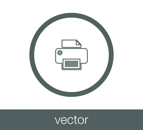 Значок принтера — стоковый вектор
