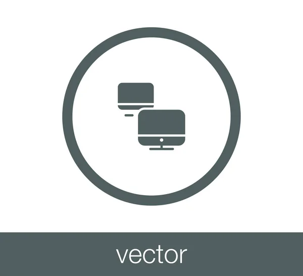Icône de réseau local — Image vectorielle