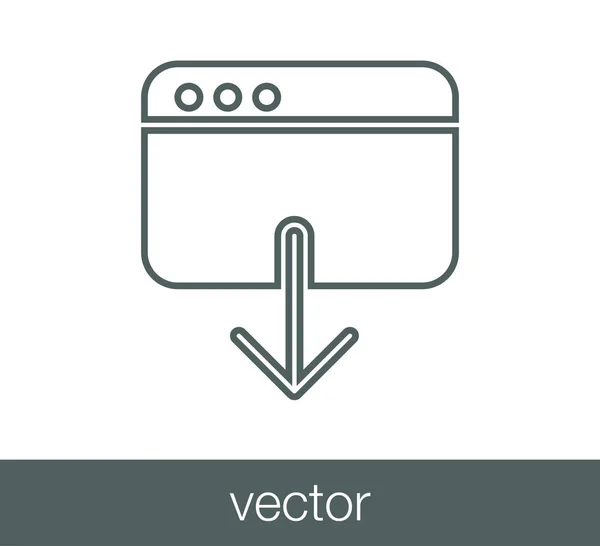 Programmfenster-Symbol — Stockvektor