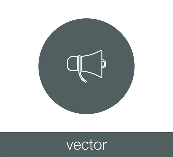 Högtalaren spindelväv ikonen. — Stock vektor