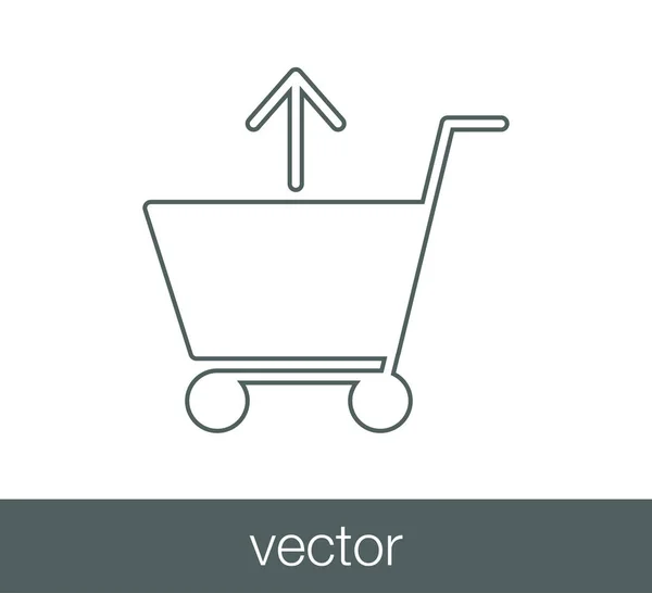 Shopping cart icon — Stock Vector