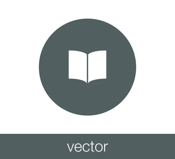 Libro Icono plano — Vector de stock