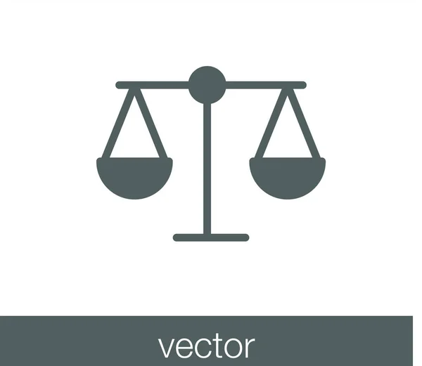 Ilustração de ícone de escala . —  Vetores de Stock