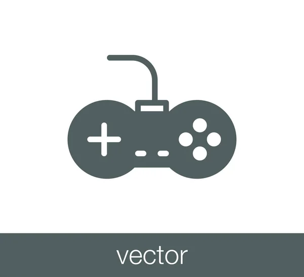 Joystick icône plate — Image vectorielle