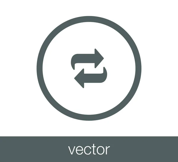 Transzfer nyíl ikon. — Stock Vector