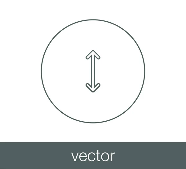 Faire défiler l'icône web . — Image vectorielle