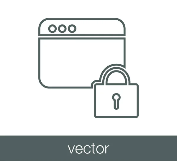 Icono de ventana de programación — Vector de stock