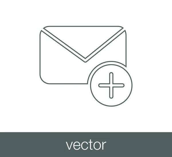 E-Mail einfaches Symbol — Stockvektor