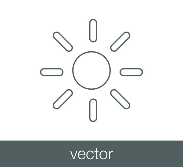 Icono de luz solar . — Vector de stock