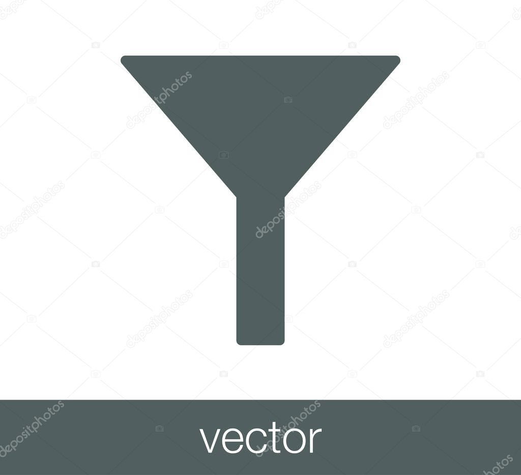 Funnel flat icon