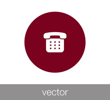 Telefon Düz Simgesi