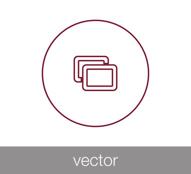 görüntü düz simgesi.