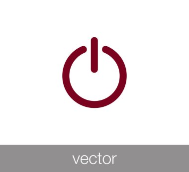 Güç simgesi simgesi.