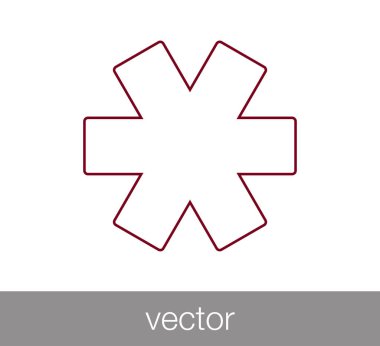 Yıldız anahtar simgesi.