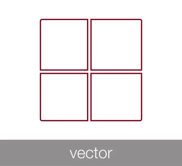 Ícone de layout de slides — Vetor de Stock