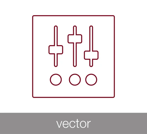 Panneau de configuration icône . — Image vectorielle