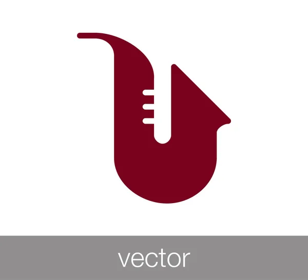 Saxofon-Ikone — Stockvektor