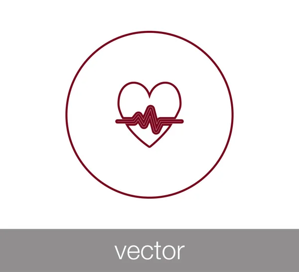 Heart beat icon. — Stock Vector