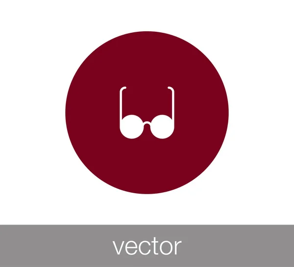 Icono web gafas — Vector de stock