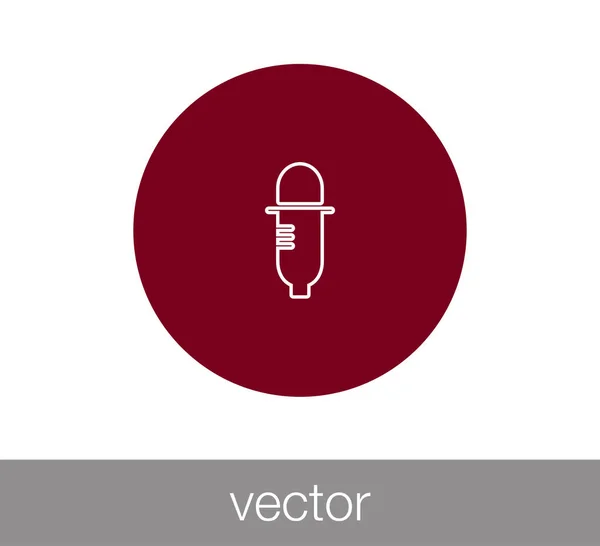 Marcador icono plano — Vector de stock