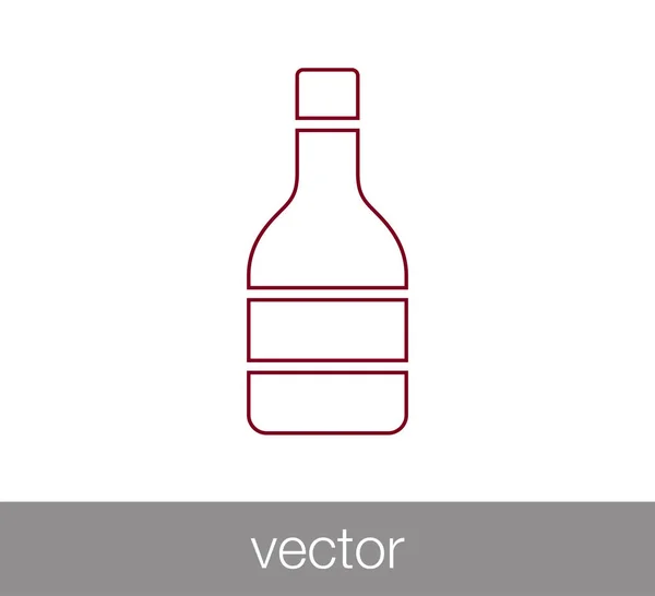 Diseño del icono de la botella — Vector de stock