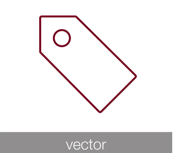 Etiqueta de marcador icono — Vector de stock