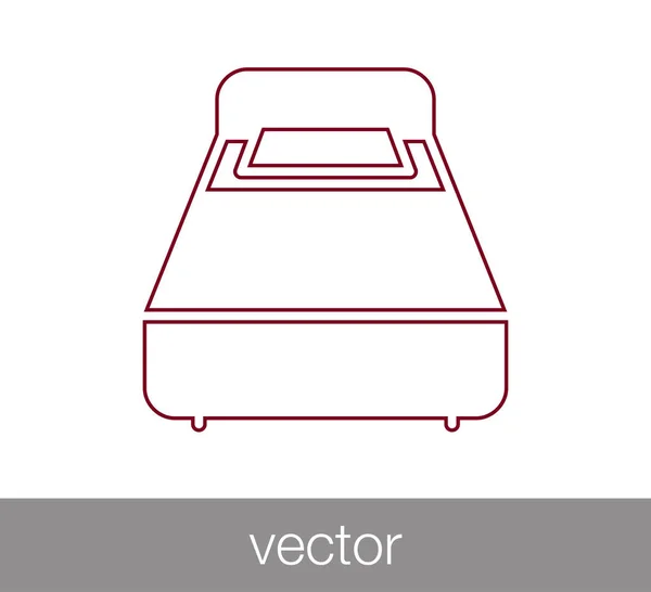 Obrázek ikony postel — Stockový vektor