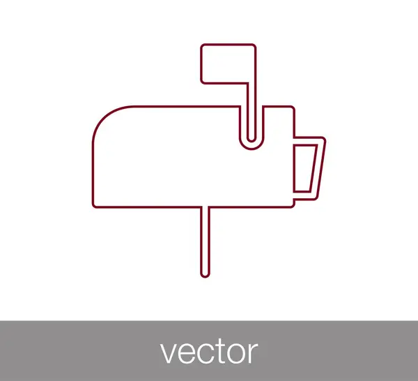 Icono del buzón . — Vector de stock