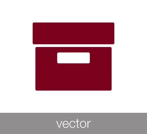 Archive box icon — Stock Vector
