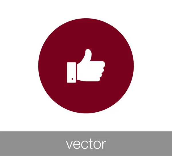 Thumb up icon. — Stock Vector