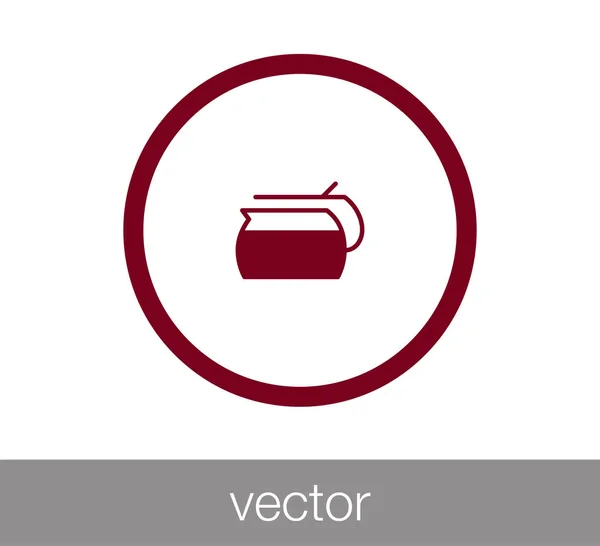 Design dell'icona della tazza di tè — Vettoriale Stock