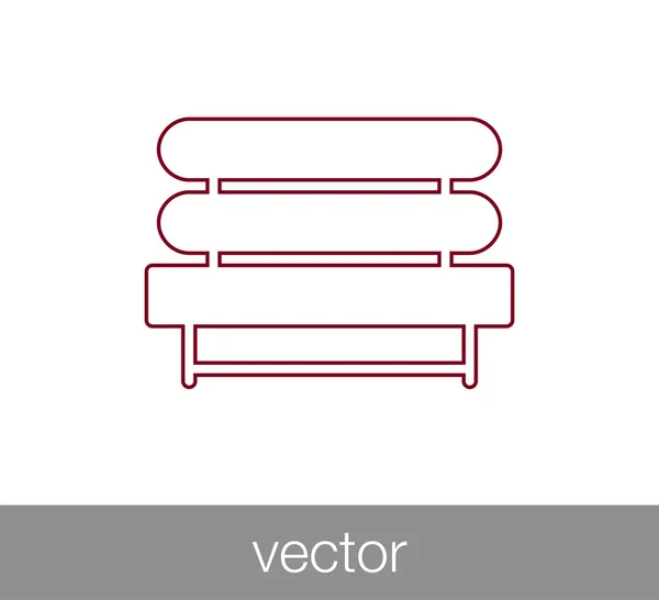 Ilustración del icono silla — Vector de stock