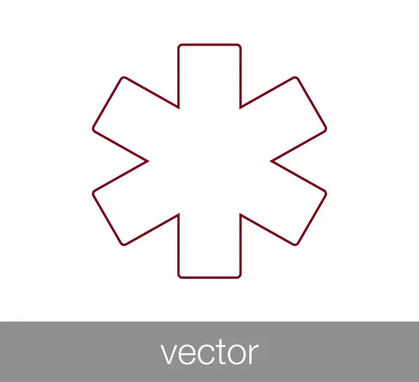 Icono de signo médico . — Archivo Imágenes Vectoriales