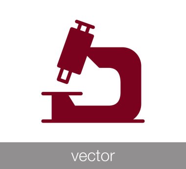 Mikroskop Düz Simgesi