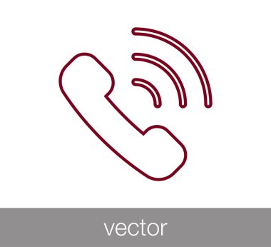 telefon simgesi illüstrasyon.