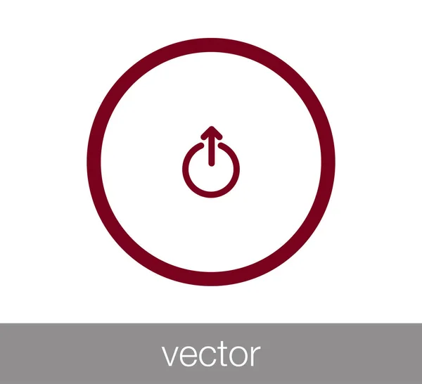 Icono de símbolo de poder . — Vector de stock