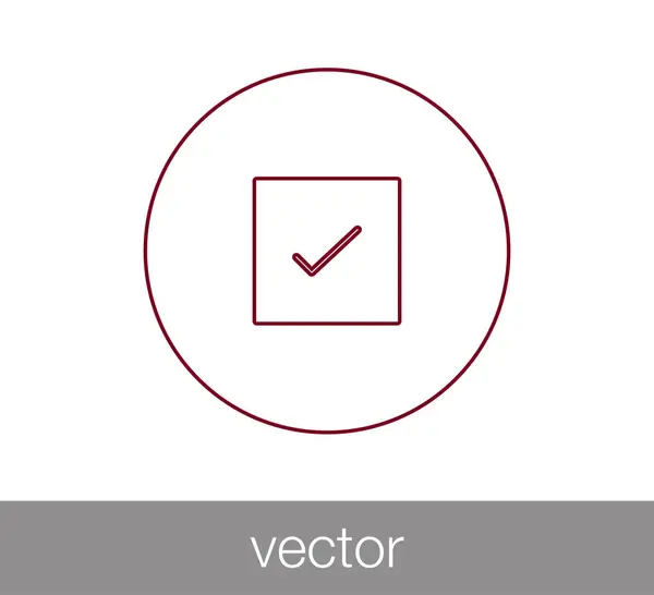 Ikona zatržítka. — Stockový vektor