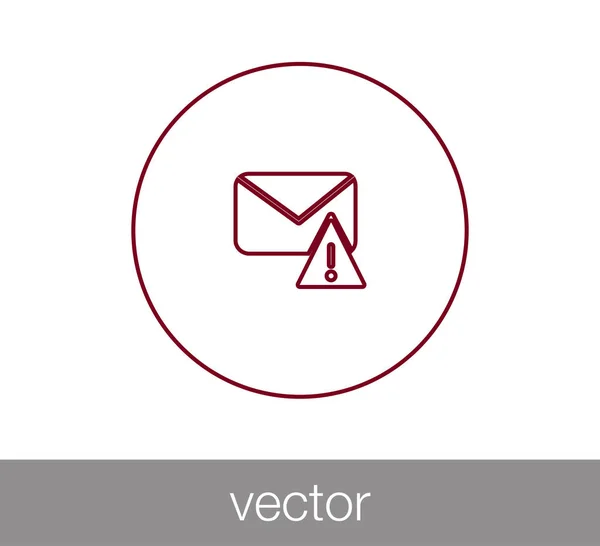 Eenvoudige e-mailpictogram — Stockvector