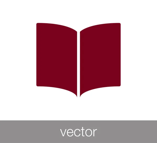 Livro Flat Icon — Vetor de Stock