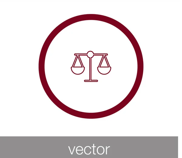Obrázek ikony stupnice. — Stockový vektor