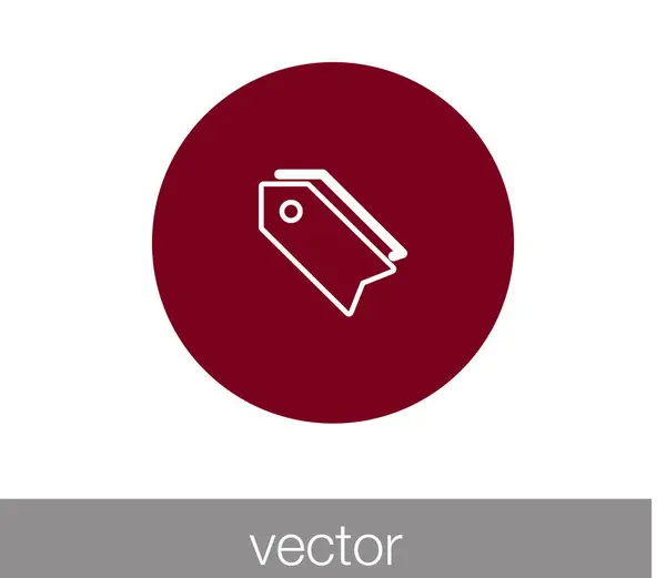 Bookmark tag icon — Stock Vector