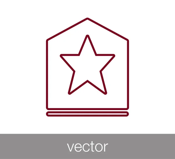 Простой значок закладки — стоковый вектор