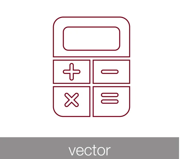 Calculatrice Icône plate — Image vectorielle