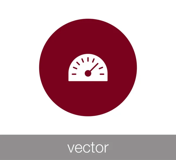 Icono web velocímetro . — Vector de stock