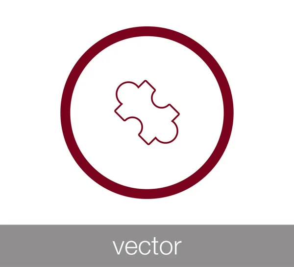Icono de pieza rompecabezas . — Vector de stock