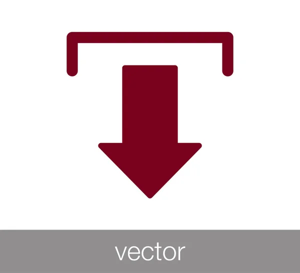 Web download pictogram — Stockvector