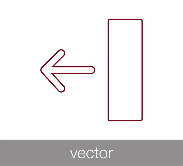 Ícone de símbolo anterior . — Vetor de Stock