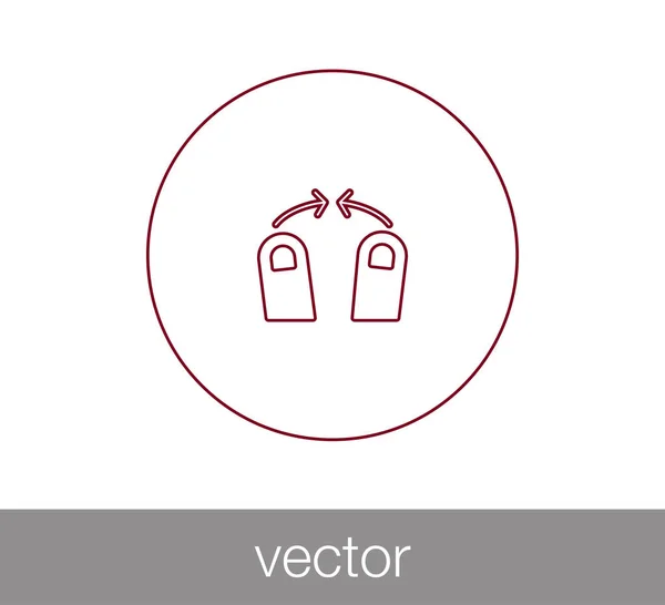 Toca el icono del gesto — Vector de stock